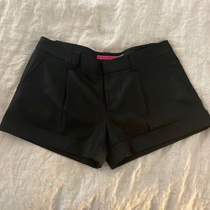 Alice and Olivia black glitter / sparkle shorts size 6